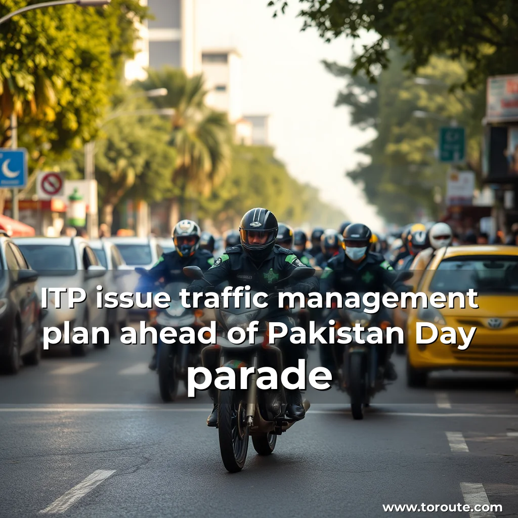 Read more about the article ITP issue traffic management plan ahead of Pakistan Day parade