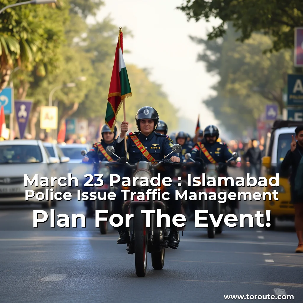 Read more about the article March 23 Parade : Islamabad Police Issue Traffic Management Plan For The Event!