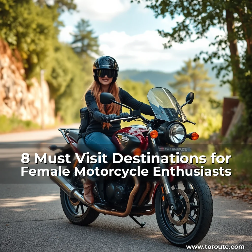 Read more about the article 8 Must  Visit Destinations for Female Motorcycle Enthusiasts