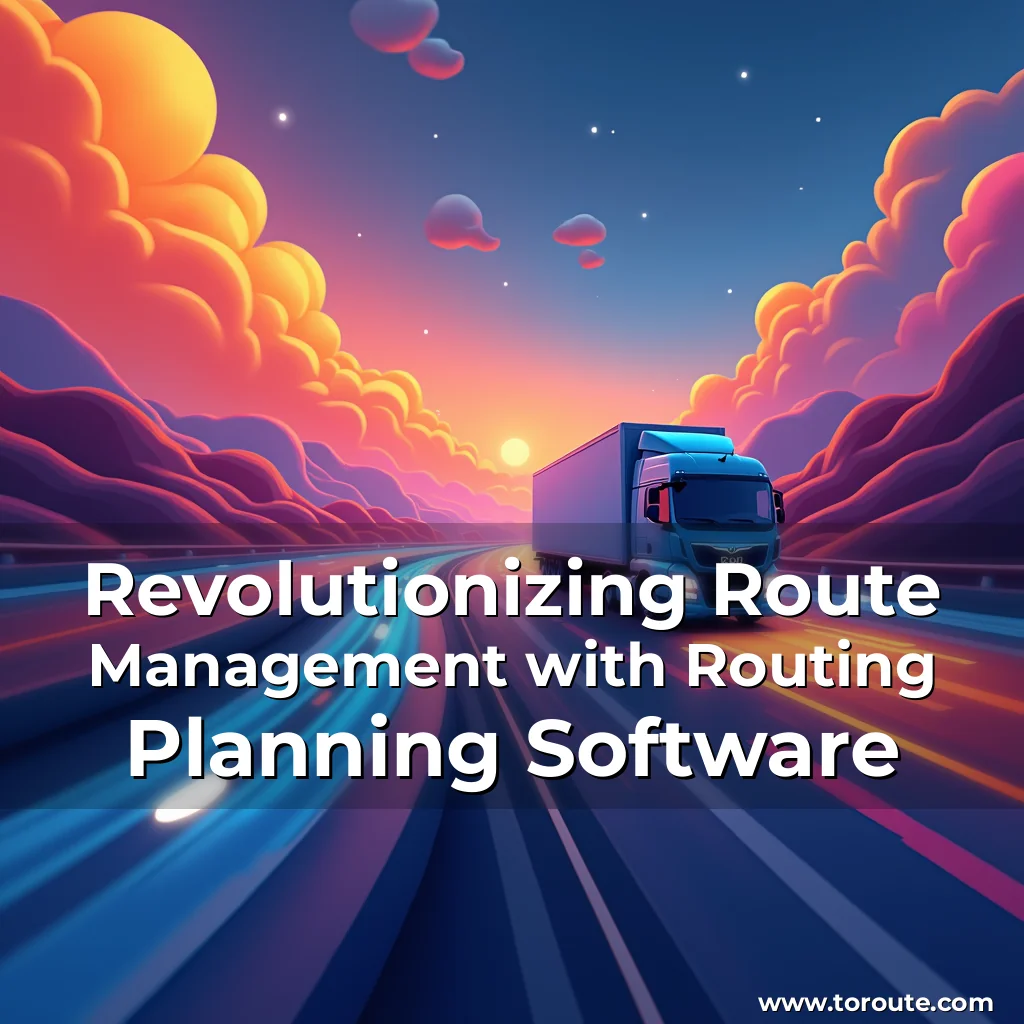 Read more about the article Revolutionizing Route Management with Routing Planning Software