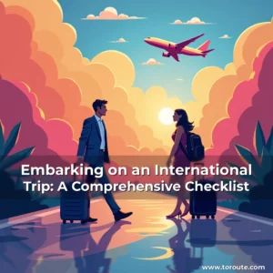 Read more about the article Embarking on an International Trip: A Comprehensive Checklist